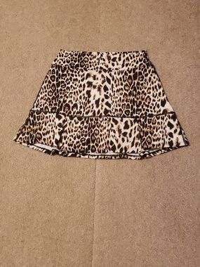 Dona Jo Women's Animal Print Fitwear Skirt